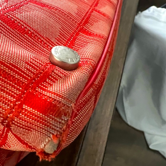 ❤️Chanel Red Travel Ligne Nylon Tote (unique color) - Picture 11 of 15